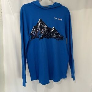 Old Navy Blue Waffle Knit Top